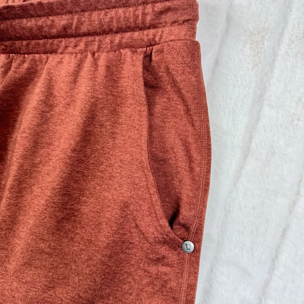 Vuori Ponto Performance Shorts 7" Men's Small Brown Orange Stretch Comfort Sport - Picture 8 of 12